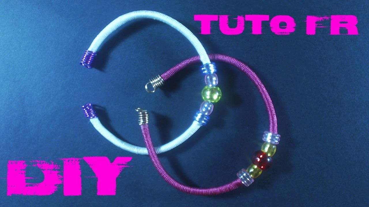 DIY -  Tuto Bracelet en fil alu (facile)