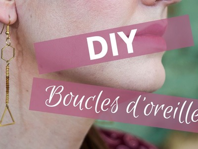 [DIY] Boucles d'oreilles minimalistes