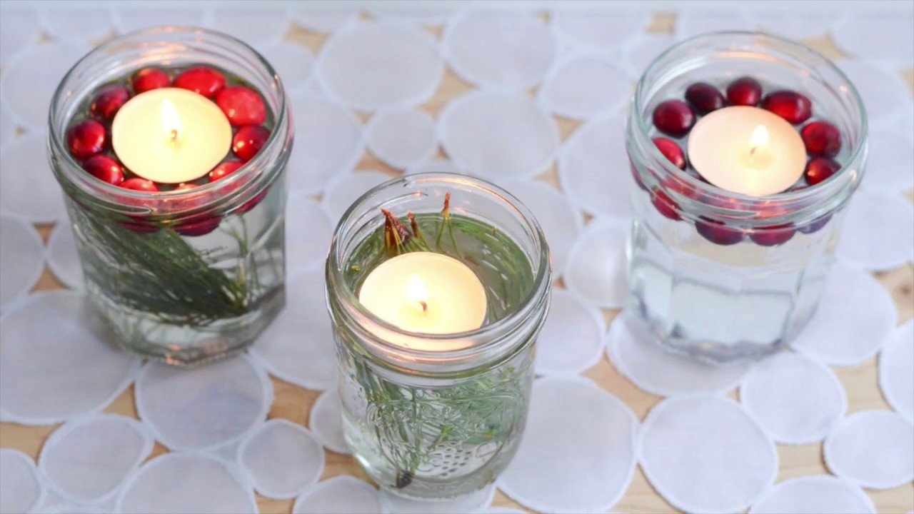 DIY BOUGIES FLOTTANTES DE NOEL