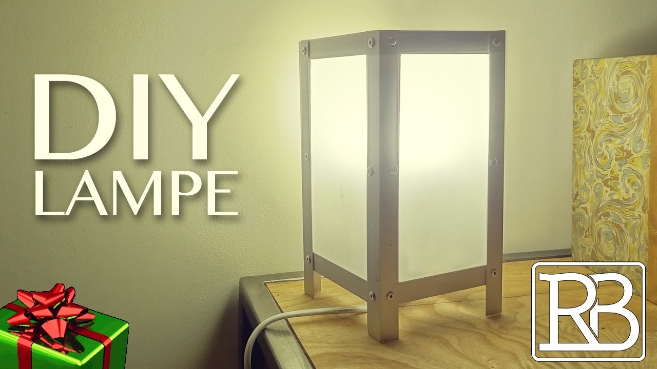 Fabriquer une lampe - idée cadeau - DIY facile. ⓇⒷ