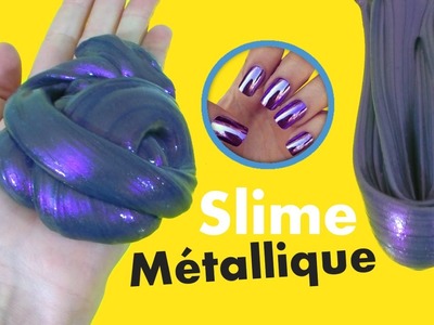 Slime métallique violet - diy slime - tuto slime - Gloopy Slime