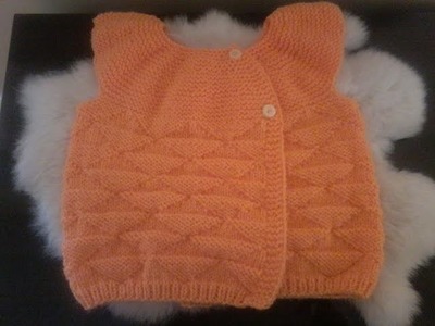 DIY . tuto tricot  tricoter une brassière manches courtes bébé