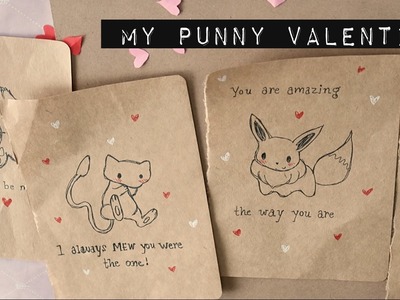 5 POKÉMON PUN CARDS | Valentines DIY 