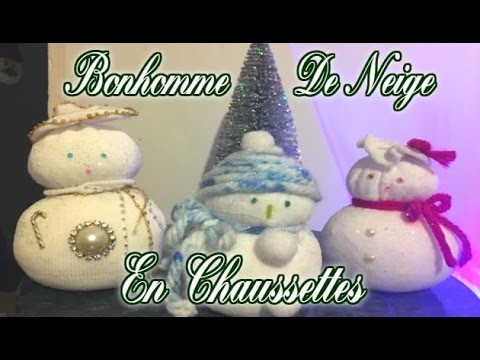 DIY De Noel [ Bonhomme De Neige Avec Une Chaussette ] ⛄