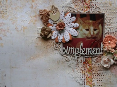 Caroline Champoux Pas à Pas de Page de Scrapbooking ''Simplement''