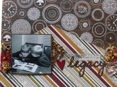 Pas à pas Page de Scrapbooking par Caroline Champoux ''Legacy''