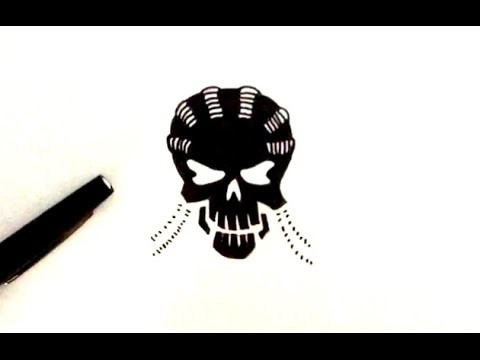 DESSIN Slipknot (tête de mort) - Suicide Squad
