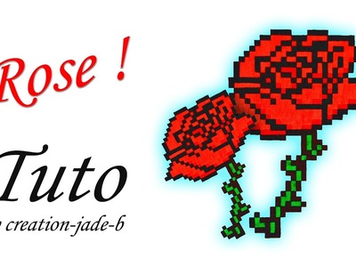 Tuto Pixel Art - Fleur Rose Rouge (Saint-Valentin) ! ♥