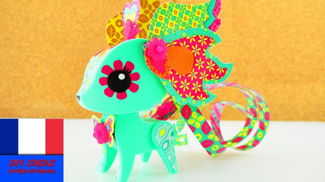 Cerf multicolore du Kit Amigami Origami avec plus de 500 combinaisons possibles | Démo