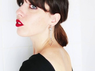 Diy boucles d'oreilles design tendance