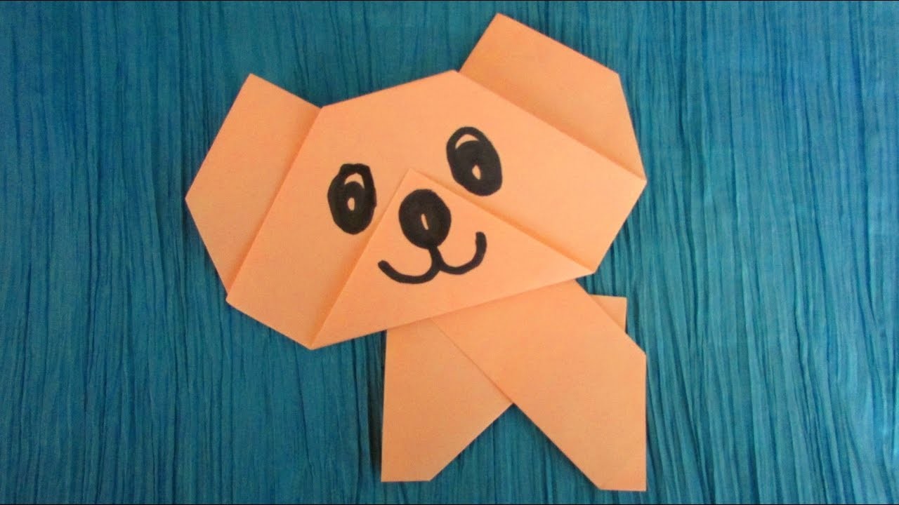 Origami facile : Ourson