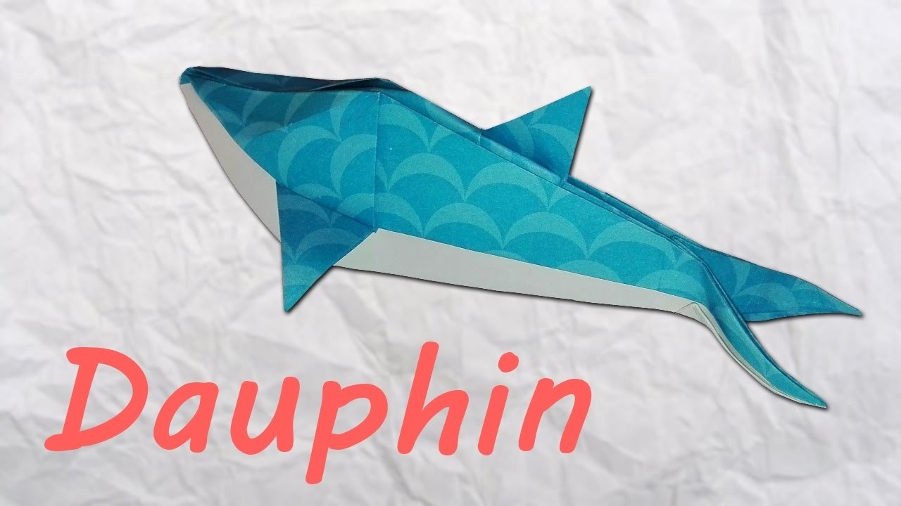 Origami : Dauphin - Plier un dauphin en papier