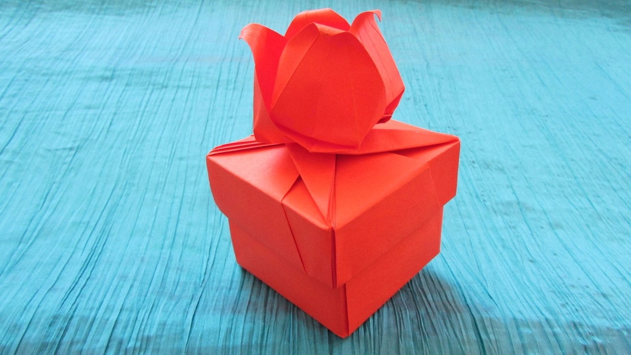 Origami modulaire : ???? Boîte « Tulipe » ???? (Tomoko Fuse)