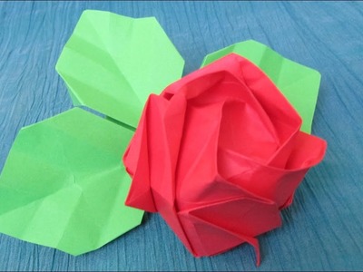 Origami : Rose avec feuilles pour Nastenka