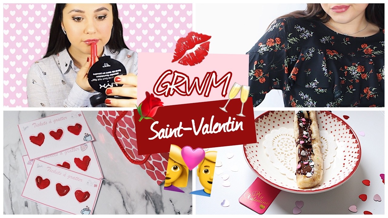 GRWM ♡ Saint-Valentin ⎢Maquillage, tenue & diy.idées