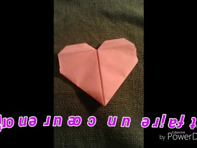 Origami Coeur de Saint Valentin