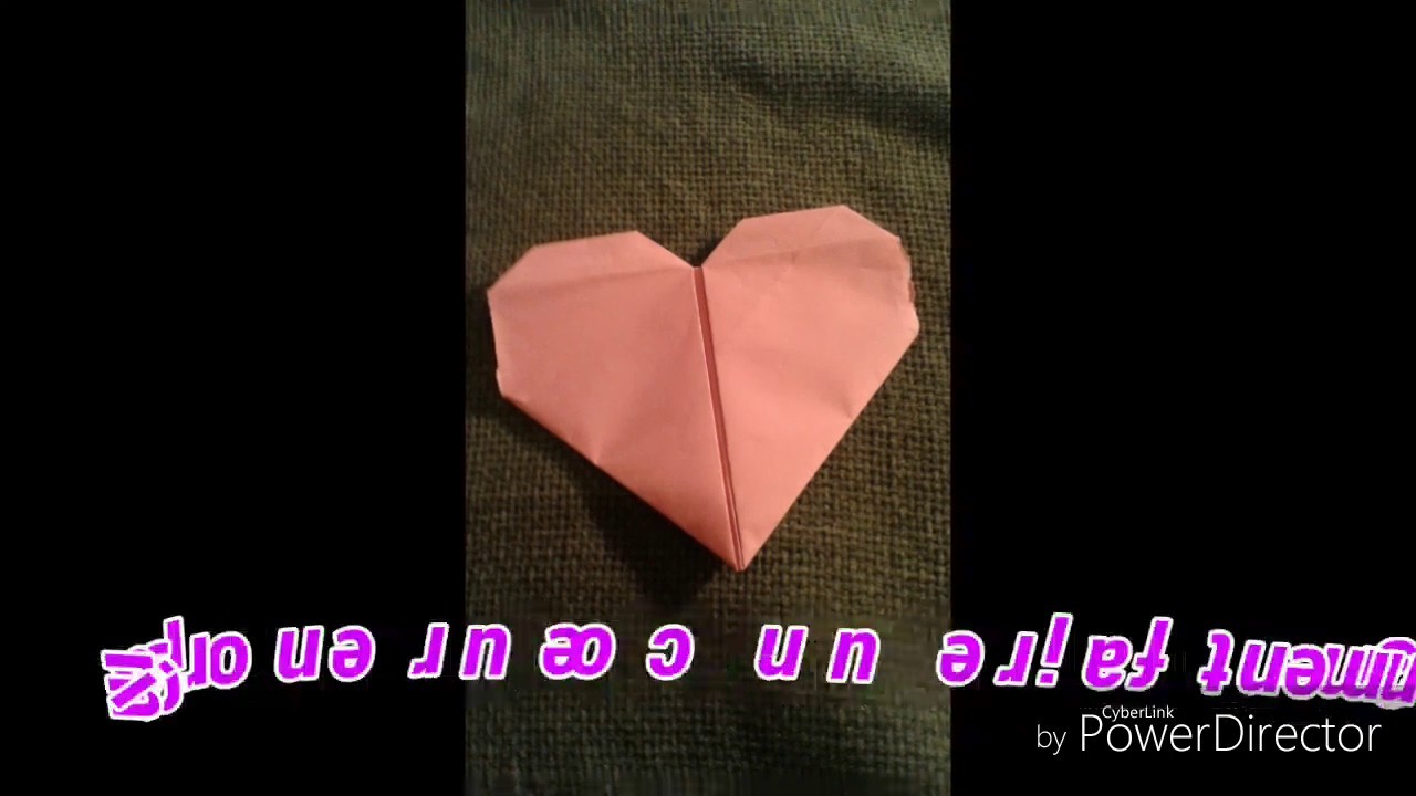 Origami Coeur de Saint Valentin