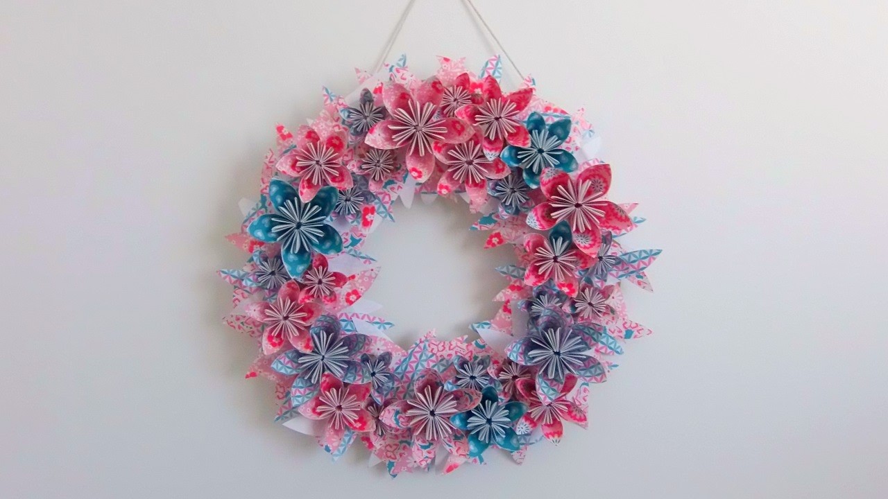 DIY : Fabriquer une couronne de fleurs en papier