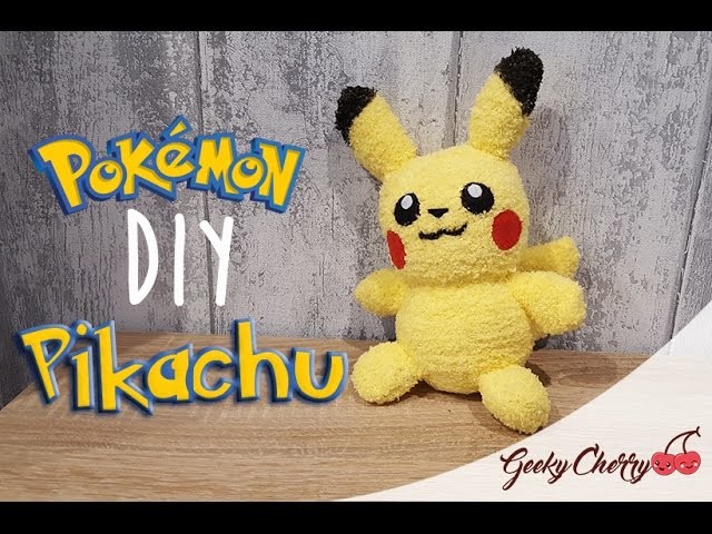 DIY Peluche Pokemon Pikachu - Pikachu Sock Plushie - Free Pattern