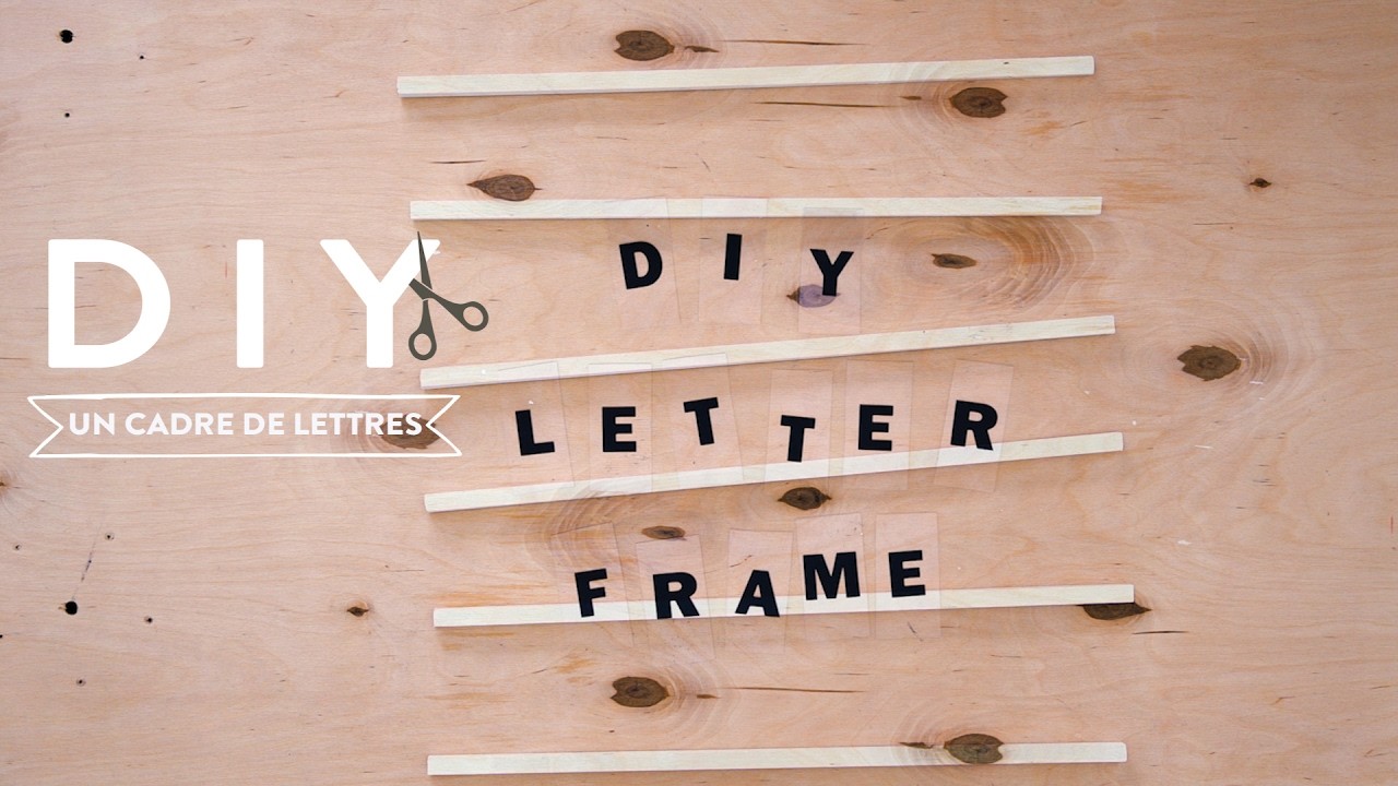 Un cadre déco avec des lettres - DIY Westwing France