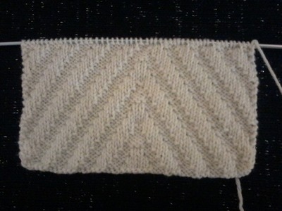 DIY   point de tricot . le point diagonales symétriques