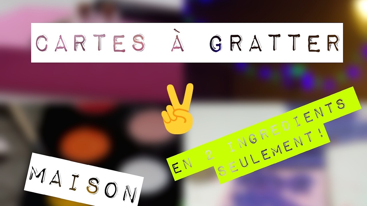 D.I.Y| Créer ses propres cartes à gratter! - Create your own scratch cards! Français.English ????