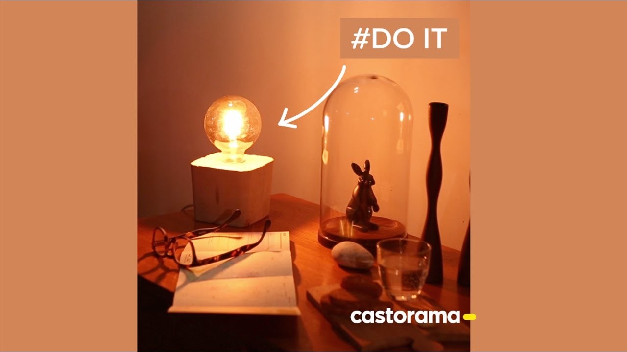 DIY : fabriquez une lampe en béton - Castorama