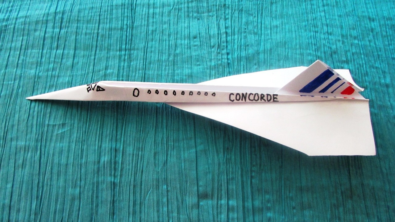 Origami : ✈️ Avion Concorde