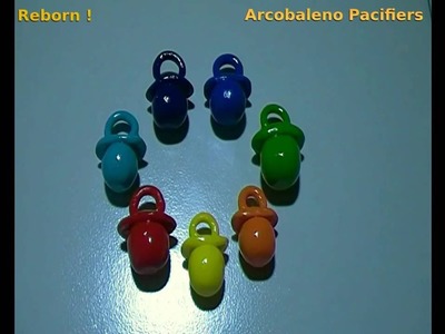 TM Tuto : Arcobaleno, Rainbow Pacifiers Polymer clay - Tétines arc-en-ciel Fimo  家庭教師ヒットマンReborn !