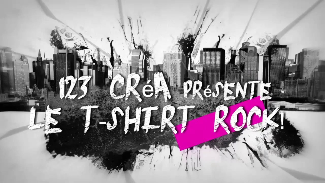 TUTO "T shirt ROCK enfant" DIY