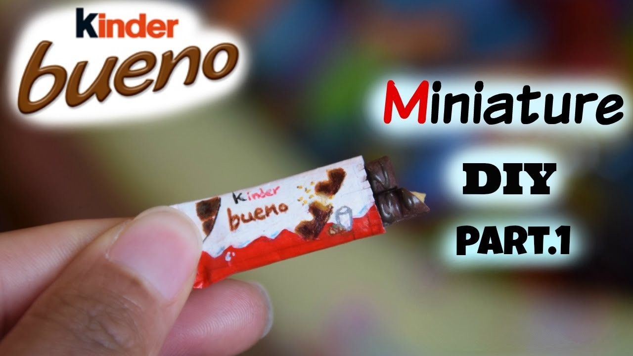 [Tuto FIMO] Mini Kinder Bueno. DIY. Polymer clay Tutorial [Part 1]