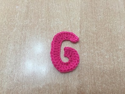 Tuto lettre G au crochet