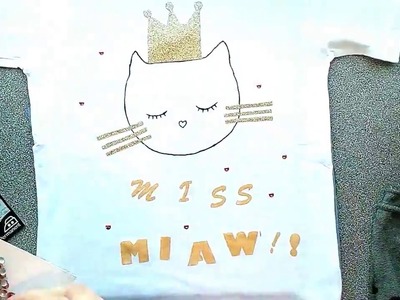TUTO "T shirt Chat "so cuuuute! DIY
