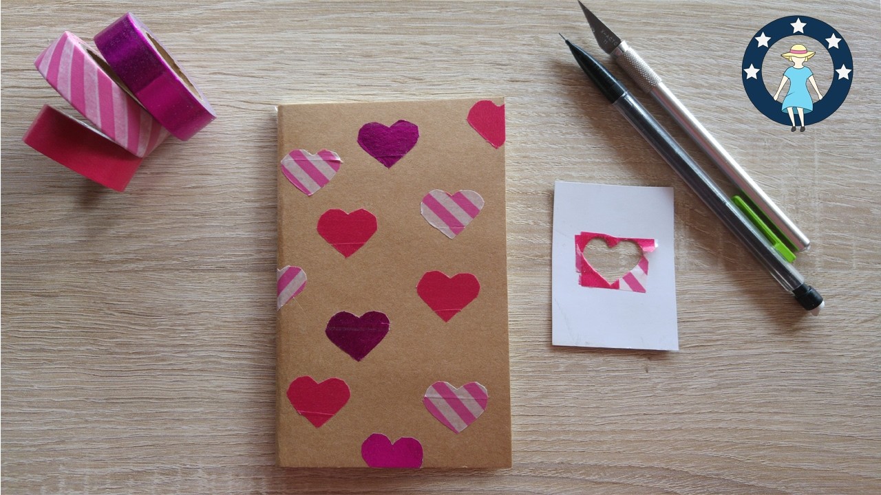 DIY le carnet de St Valentin en Washi Tape