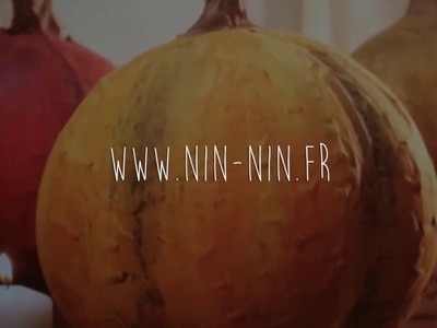 Nin-Nin, DIY Citrouille Halloween