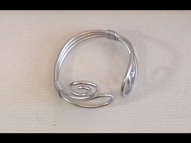 ► [ TUTO ] Fil d'Aluminium Réalisation d'un Bracelet en Fil Aluminium Argent 3mm