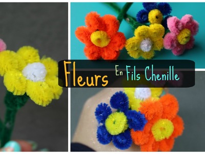 Tuto : Fleurs en fils chenille.Cure-pipe - Cleaner Pipe Flower