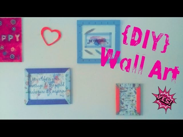 [DIY] Wall Art.اصنع وحدك] كواتروات للديكور]. [DIY] Cadres Déco