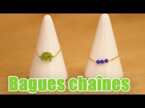 DIY Bagues fines chaines