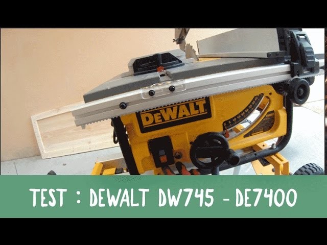 DIY-BOIS EP13 TEST DEWALT DW745 DE7400
