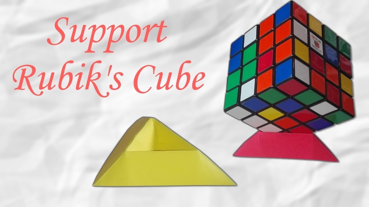 Origami : Support pour Rubik's Cube - facile et rapide !