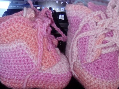 Chaussons bébé au crochet 1-2