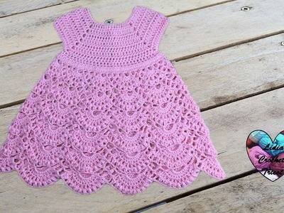Robe princesse crochet toutes tailles 2.2. Princess dress crochet all sizes (english subtitles)