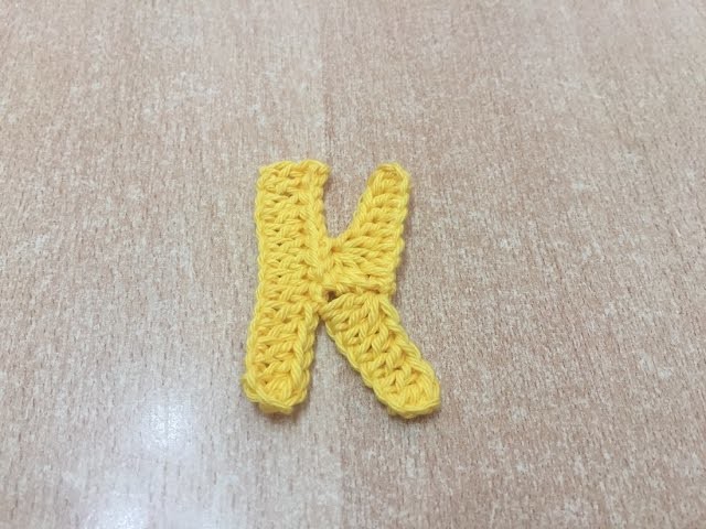 Tuto lettre K au crochet spécial gaucher