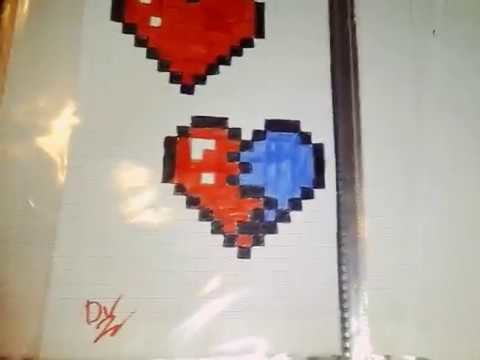 Comment dessiner un cœur brisé en pixel