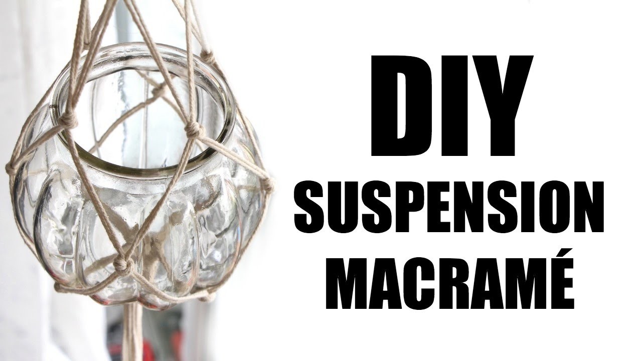 DIY DECO - Suspension macramé (diy facile)