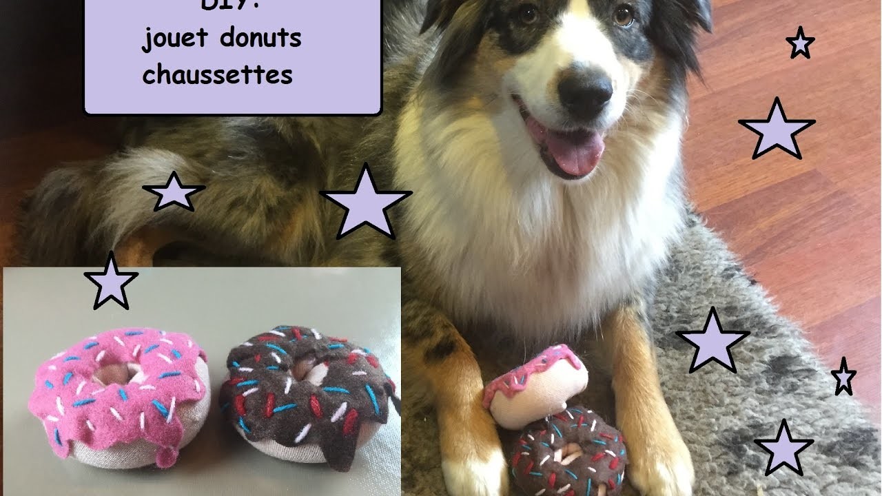 DIY doudou donuts chaussette pour chien