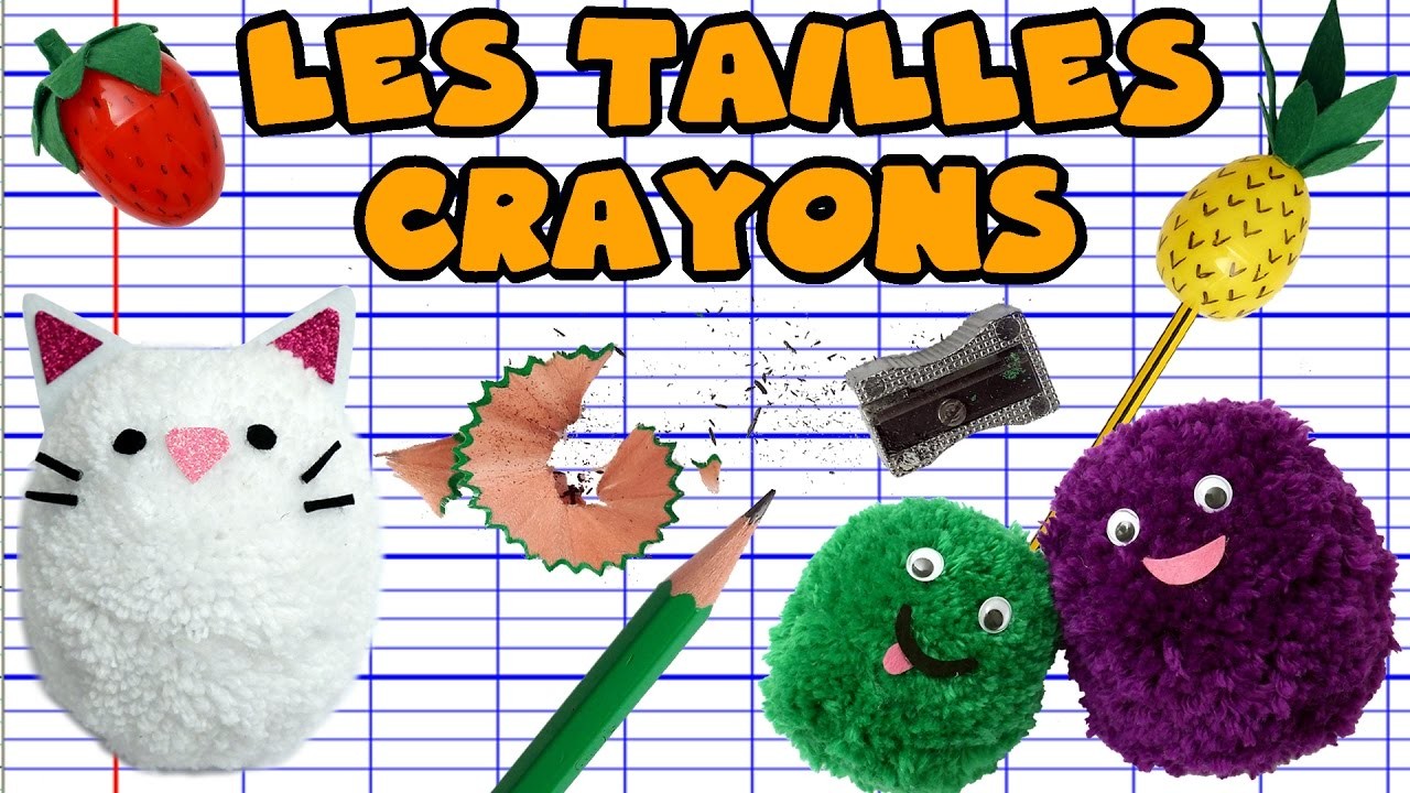 TUTO  - TAILLES CRAYONS
