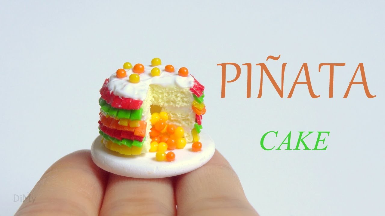 [Stop Motion] Polymer Clay Pinata Cake Tutorial. Tutoriel Fimo