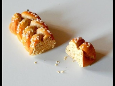 TUTO FIMO brioche tressée réaliste (miniature food) Mimie Créa